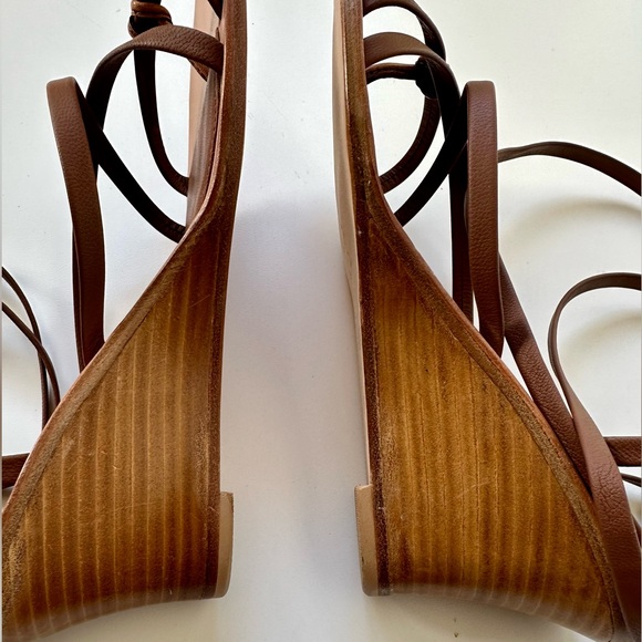 NWOB CORNETTI Caminia Wedge Sandal in Brown Calfskin, size 39 - Picture 6 of 9